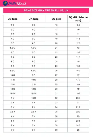 Bé Gái 5 Tuổi Đi Giày Size Bao Nhiêu? Hướng Dẫn Chọn Đúng Cỡ Chuẩn Bé Gái 5 Tuổi Đi Giày Size Bao Nhiêu? Hướng Dẫn Chọn Đúng Cỡ Chuẩn