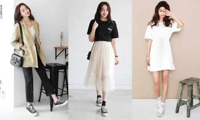 Cách Phối Đồ Với Giày Converse Cổ Thấp Nữ Cực Chuẩn Phong Cách