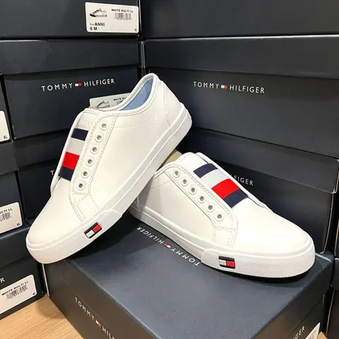 Giày Lười Sneaker Nữ Tommy Hilfiger Màu Trắng: Chọn Mẫu, Đánh Giá & Địa Điểm Mua