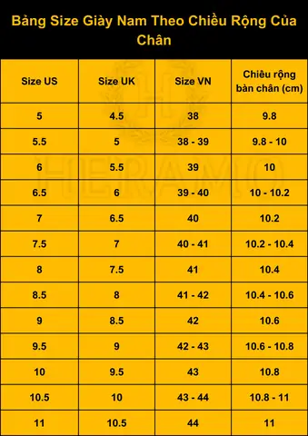 Giày Nam Size 8 Là Size Bao Nhiêu? Hướng Dẫn Quy Đổi Chuẩn Xác Nhất Giày Nam Size 8 Là Size Bao Nhiêu? Hướng Dẫn Quy Đổi Chuẩn Xác Nhất