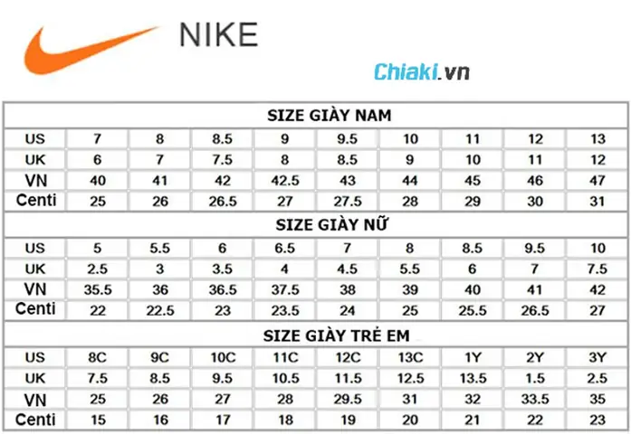 Giày Nike 26.5 Là Size Bao Nhiêu? Hướng Dẫn Chọn Chuẩn Xác Nhất