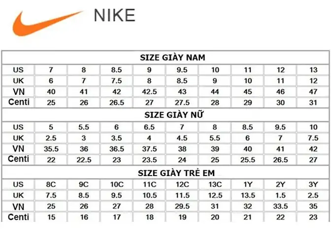 Giày Nike Size 40.5: Cỡ Chân Bao Nhiêu Cm Và Cách Chọn Chuẩn Giày Nike Size 40.5: Cỡ Chân Bao Nhiêu Cm Và Cách Chọn Chuẩn