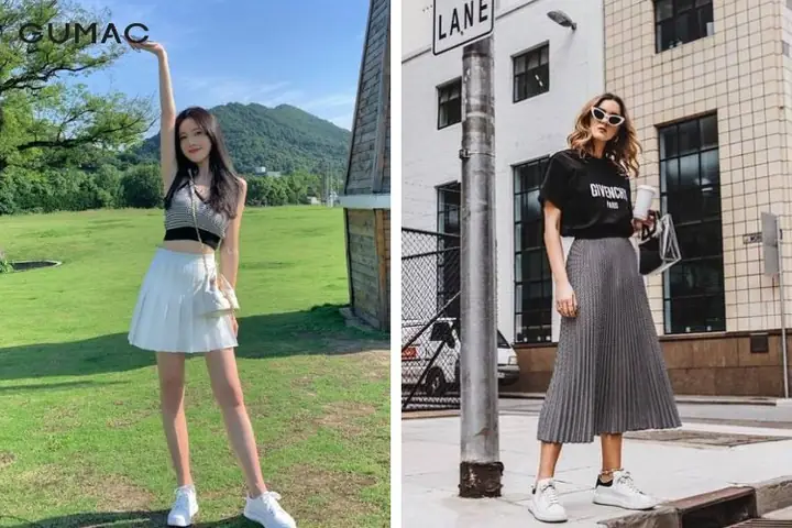 Giày Thể Thao Nữ Phối Với Váy: Hướng Dẫn Mix Đồ Chuẩn Style Năng Động Giày Thể Thao Nữ Phối Với Váy: Hướng Dẫn Mix Đồ Chuẩn Style Năng Động