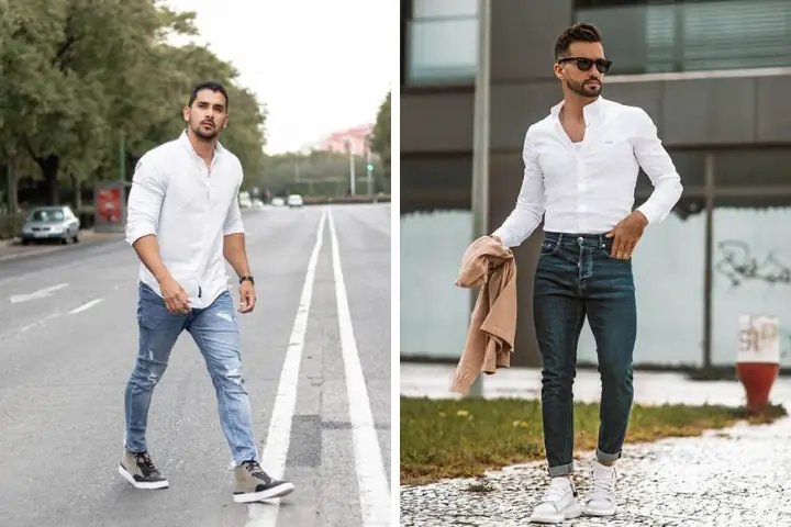 Áo Sơ Mi Quần Jean Nam Nên Mang Giày Gì Phong Cách Nhất? Áo Sơ Mi Quần Jean Nam Nên Mang Giày Gì Phong Cách Nhất?